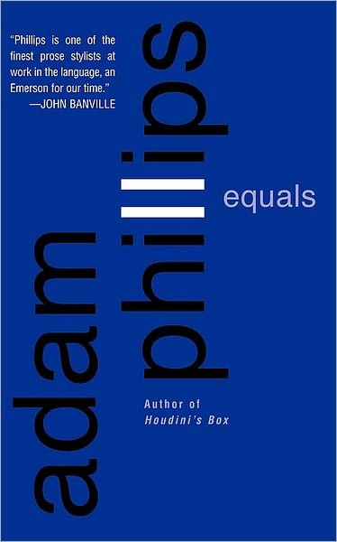 Cover for Adam Phillips · Equals (Paperback Bog) (2003)