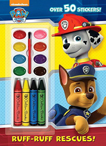 Cover for Golden Books · Ruff-ruff Rescues! (Paw Patrol) (Color and Paint Plus Stickers) (Taschenbuch) (2015)