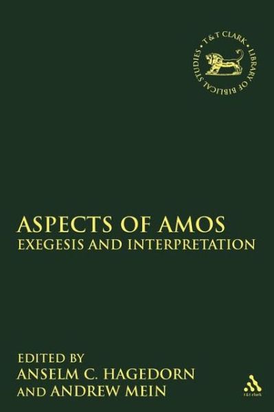 Cover for Anselm C Hagedorn · Aspects of Amos: Exegesis and Interpretation (Paperback Book) (2012)