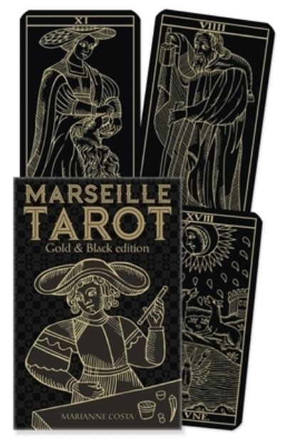 Cover for Costa Marianne · Marseille Tarot Gold &amp; Black Ed (Buch) (2023)