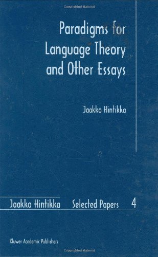 Cover for Jaakko Hintikka · Paradigms for Language Theory and Other Essays - Jaakko Hintikka Selected Papers (Innbunden bok) [1998 edition] (1997)