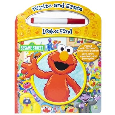 Cover for Publications International Ltd Publications International Ltd · Write &amp; Erase Look &amp; Find Sesame Street (Hardcover Book) (2018)