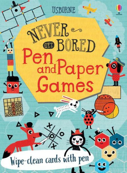 Pen and Paper Games - Never Get Bored Cards - Emily Bone - Bøker - Usborne Publishing Ltd - 9781474952804 - 4. april 2019