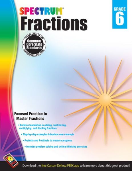 Cover for Spectrum · Spectrum Fractions, Grade 6 (Paperback Book) (2013)