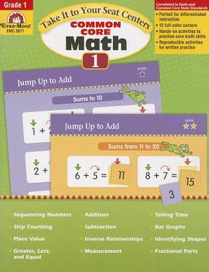 Cover for Evan-moor Educational Publishers · Take It to Your Seat Math Centers, Grade 1 (Teacher) (Paperback Book) (2013)