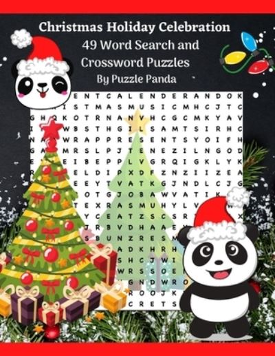 Cover for Kasey Conner · Christmas Holiday Celebration Word Search &amp; Cross Word Puzzles By Puzzle Panda (Paperback Book) (2019)