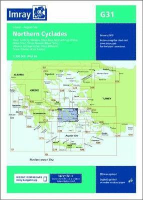 Cover for Imray Imray · Imray Chart G31: Northern Cyclades - G Charts (Paperback Book) [New edition] (2019)