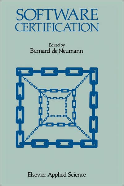 Cover for City University · Software Certification: 5th Conference : Papers (Hardcover Book) (1989)