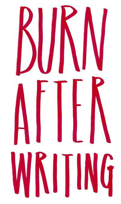 Cover for Sharon Jones · Burn After Writing (Book) [New edition] (2019)