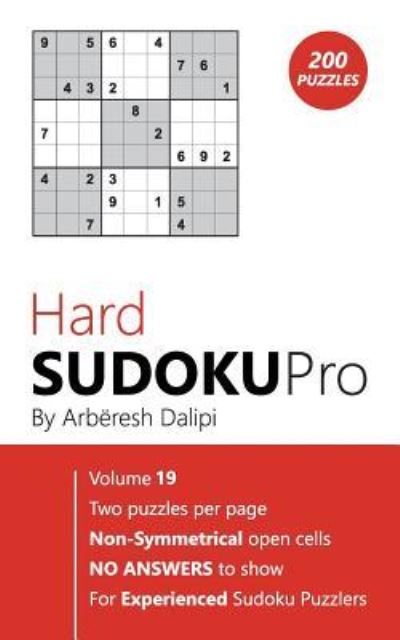 Sudoku - Arberesh Dalipi - Książki - Createspace Independent Publishing Platf - 9781976461804 - 17 września 2017