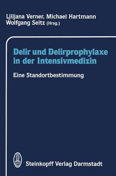 Cover for L Verner · Delir Und Delirprophylaxe in Der Intensivmedizin (Pocketbok) (1991)