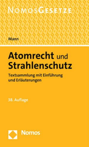 Cover for Thomas Mann · Atomrecht und Strahlenschutz (Bok) (2023)