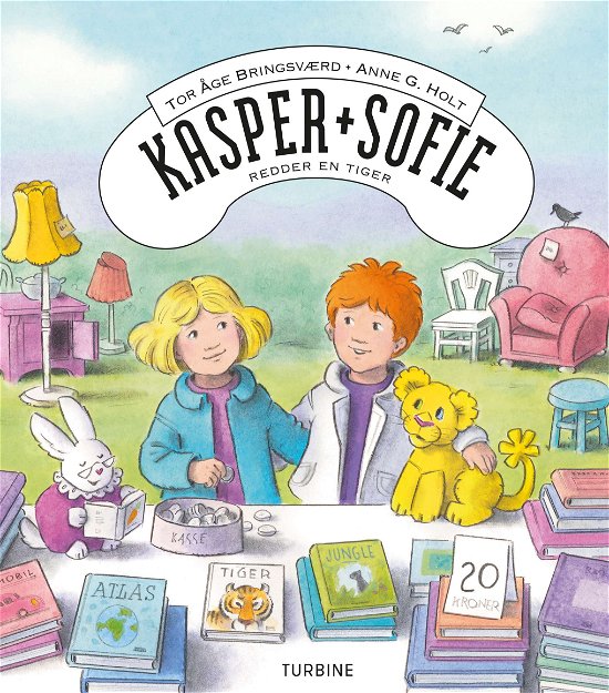 Cover for Tor Åge Bringsværd · Kasper og Sofie redder en tiger (Innbunden bok) [1. utgave] (2019)
