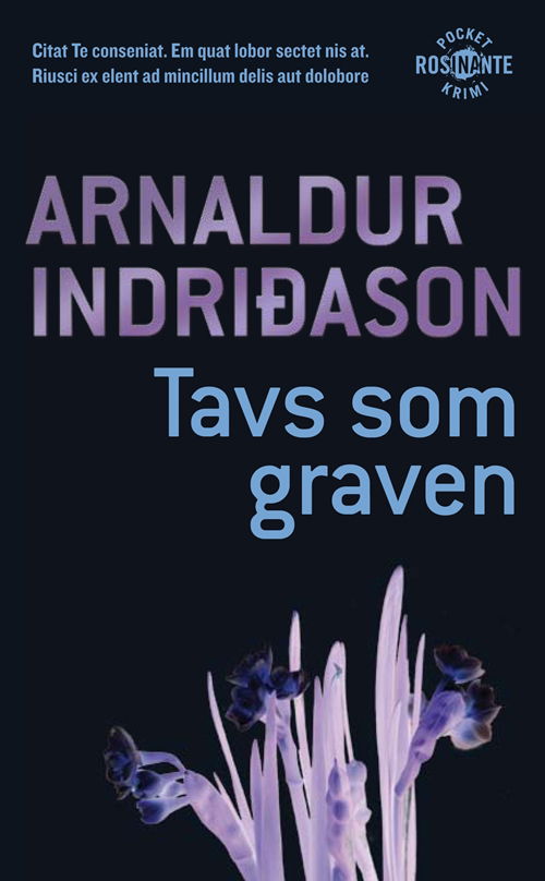 Kriminalkommissær Erlendur Sveinsson: Tavs som graven, Pocket - Arnaldur Indridason - Kirjat - Rosinante - 9788763808804 - keskiviikko 30. huhtikuuta 2008