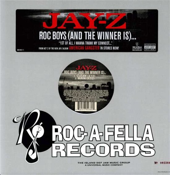 Cover for Jay-z · Roc Boys..the Winner is (12&quot;) (2007)