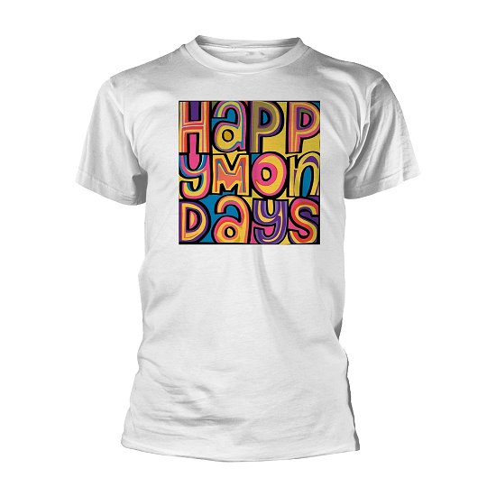 Cover for Happy Mondays · Happy Mondays (White) (T-shirt) [size M] [White edition] (2018)
