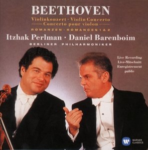 Cover for Perlman/bp / Barenboim · Beethoven / Violin Concerto &amp; Romances 1&amp;2 (CD) (2015)