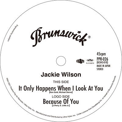 It Only Happens when I Look at You / Because of You - Jackie Wilson - Muziek -  - 4526180551805 - 17 juli 2021