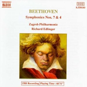 Cover for Ludwig Van Beethoven · Symphonies No.7 &amp; 4 (CD) (1991)