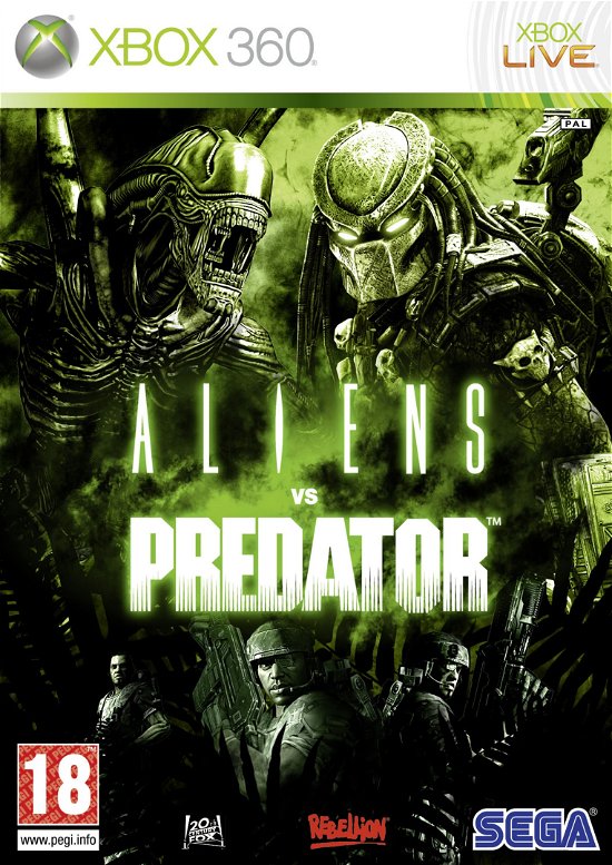 Cover for Spil-xbox · Aliens Vs Predator (X360) (2010)
