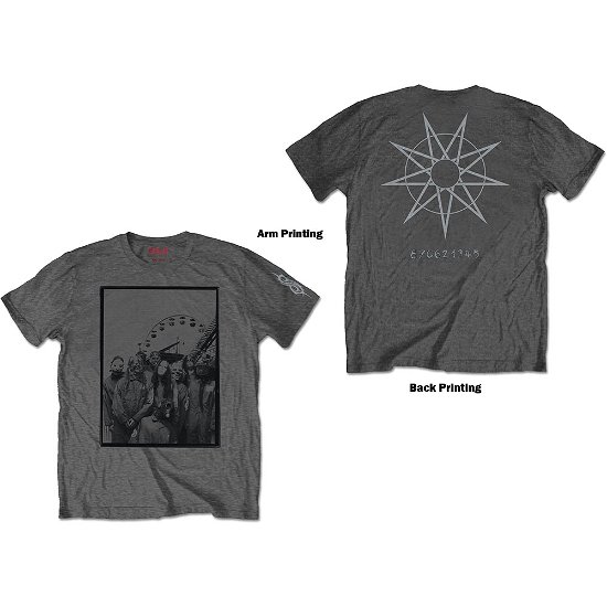Cover for Slipknot · Slipknot Unisex T-Shirt: Amusement Park (Back Print) (T-shirt) [size S] [Grey - Unisex edition]
