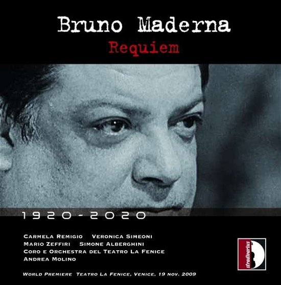 Cover for Maderna / Remigio / Alberghini · Maderna: Requiem (CD) (2022)