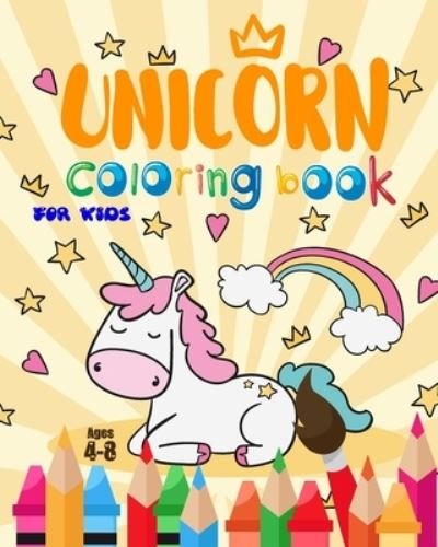 Cover for Nooga Publish · Unicorn Coloring Book For Kids Ages 4-8 (Paperback Book) (2019)