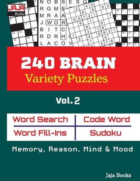 Cover for Jaja Books · 240 Brain Variety Puzzles; Vol. 2 (Taschenbuch) (2018)
