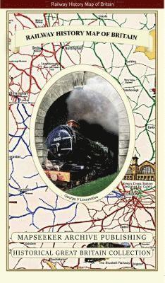 Cover for Railway History Map of Britain (Paperback Book) (2019)