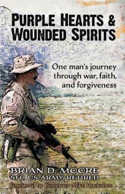 Cover for Brian D Moore · Purple Hearts &amp; Wounded Spirits (Paperback Book) (2015)