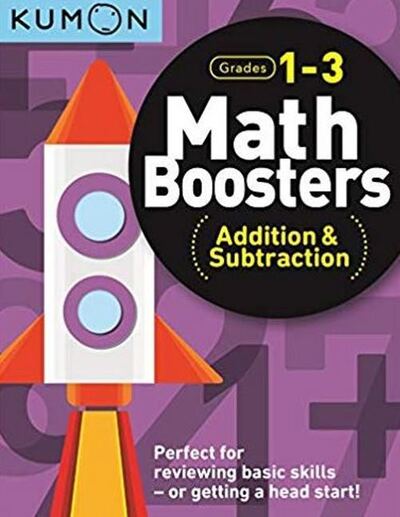 Cover for Kumon Publishing · Math Boosters: Addition &amp; Subtraction (Grades 1-3) (Paperback Book) (2020)