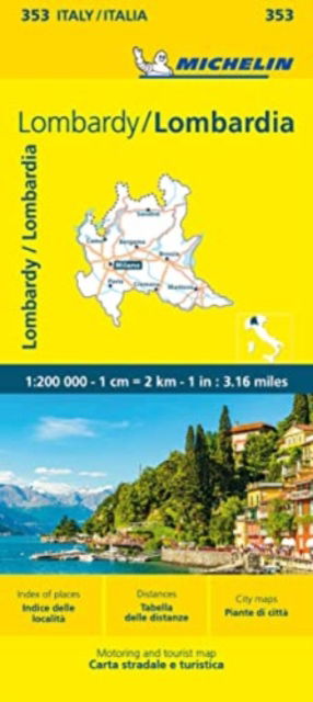 Lombardia - Michelin Local Map 353 - Michelin - Bøger - Michelin Editions des Voyages - 9782067259805 - 31. august 2023