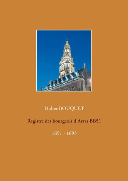 Cover for Bouquet · Registre des bourgeois d'Arras (Buch) (2017)