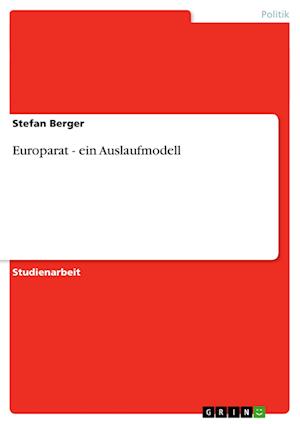 Cover for Berger · Europarat - ein Auslaufmodell (Buch) [German edition] (2013)