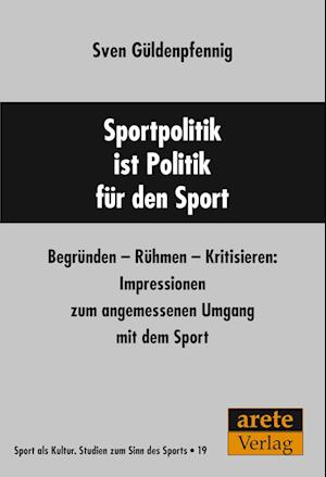 Cover for Sven Güldenpfennig · Sportpolitik ist Politik für den Sport (Paperback Book) (2022)