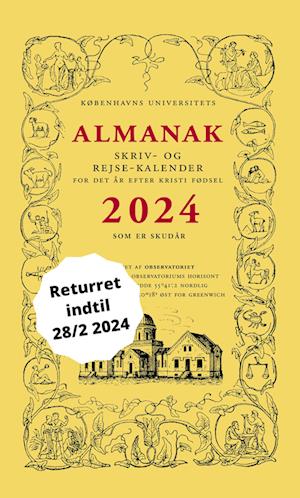 Cover for Københavns Universitet · 2024: Universitetets Almanak Skriv- og Rejsekalender 2024 (Pocketbok) [1. utgave] (2023)