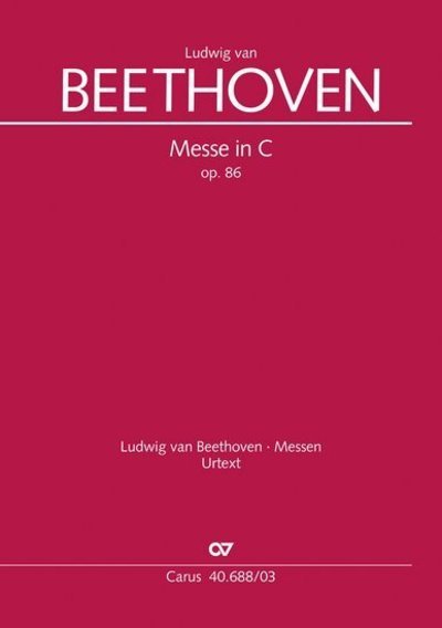 Cover for Beethoven · Messe in C, Klavierauszug (Bog)