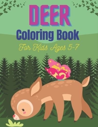 Cover for Srmndm Publications · DEER Coloring Book For Kids Ages 5-7 (Paperback Bog) (2020)