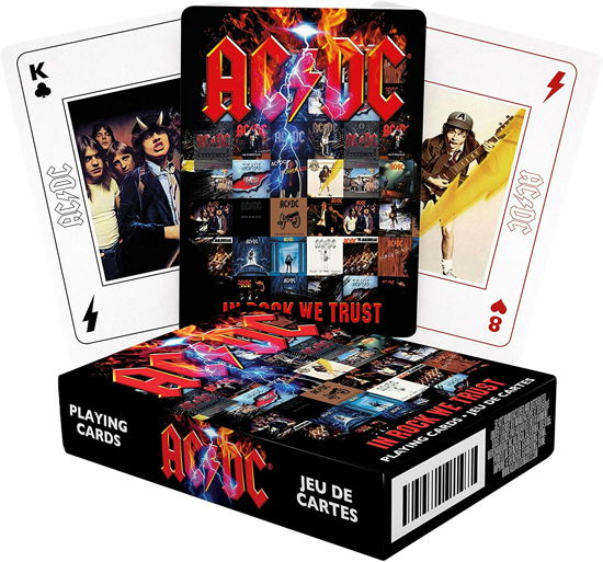 Ac/Dc- In Rock We Trust Playing Cards - AC/DC - Lautapelit - AQUARIUS - 0840391140806 - maanantai 30. toukokuuta 2022