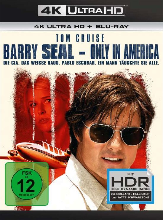Cover for Tom Cruise,domhnall Gleeson,sarah Wright · Barry Seal - Only in America (4K Ultra HD) (2018)