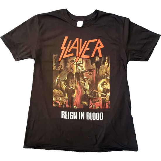 Slayer Unisex T-Shirt: Reign in Blood - Slayer - Merchandise - Global - Apparel - 5055295348806 - 28. Oktober 2019