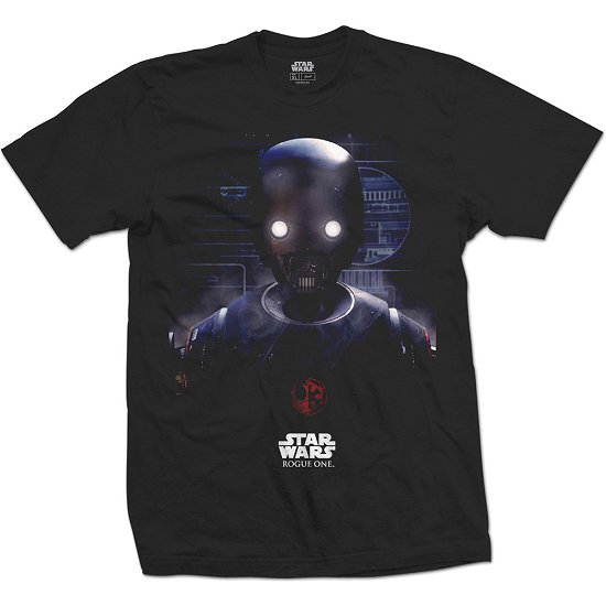 Cover for Star Wars · Star Wars Unisex T-Shirt: Rogue One K-2SO Prime Force 01 (Bekleidung) [size S] [Black - Unisex edition]