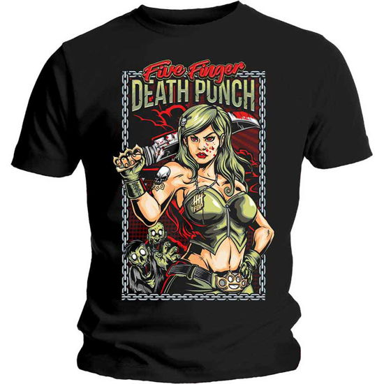 Five Finger Death Punch Unisex T-Shirt: Assassin - Five Finger Death Punch - Marchandise - Global - Apparel - 5056170619806 - 29 janvier 2020