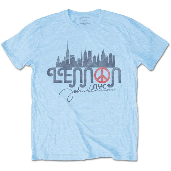 John Lennon Unisex T-Shirt: New York City Skyline - John Lennon - Produtos -  - 5056368678806 - 