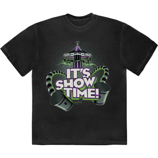 Beetlejuice Unisex T-Shirt: It's Showtime Carousel - Beetlejuice - Merchandise -  - 5056737229806 - 