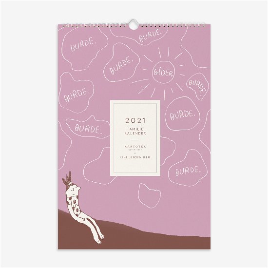 Cover for Line Jensen · Familiekalender 2021 - Line Jensen (Spiral Book) [1st edition] (2020)