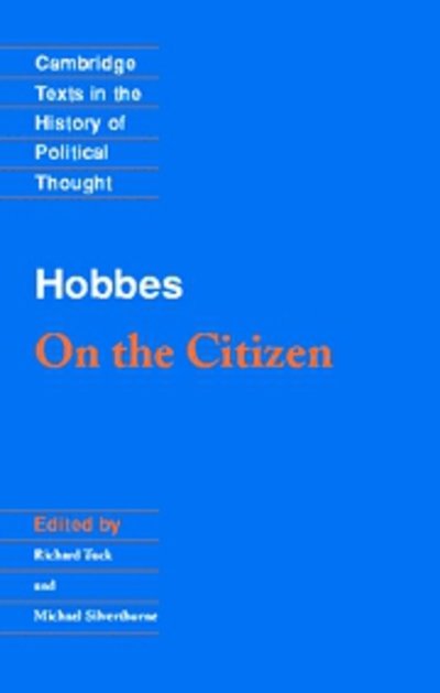 Cover for Thomas Hobbes · Hobbes: On the Citizen - Cambridge Texts in the History of Political Thought (Pocketbok) (1998)