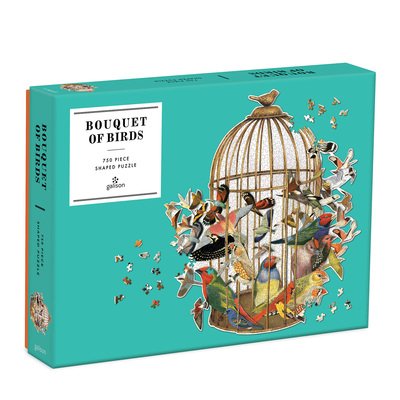 Cover for Galison · Bouquet of Birds 750 Piece Shaped Puzzle (GAME) (2020)