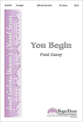 Cover for Margaret Atwood · You Begin (Sheet music) (2008)