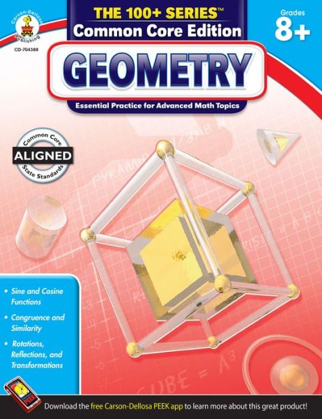 Cover for Carson-dellosa · Geometry, Common Core Edition, Grades 8+: Essential Practice for Advanced Math Topics (Paperback Book) (2014)